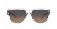 iPOP Cole flat top polarised sunnies in matte black with super dark lenses