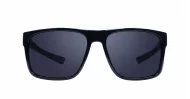 Polycarbonate wrap-around polarised sunglasses in slim fit profile