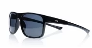 Polycarbonate wrap-around polarised sunglasses in slim fit profile