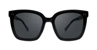 The Indigo large round-square UV400 sunglasses for women with super dark Category 3 lenses