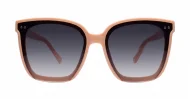 The Indigo large round-square UV400 sunglasses for women with super dark Category 3 lenses