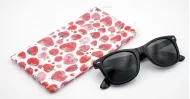Strawberry microfibre soft case with string pull