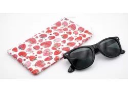 Strawberry microfibre soft case with string pull