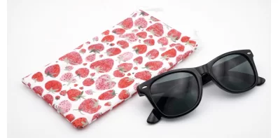 Strawberry microfibre soft case with string pull
