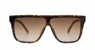  iPOP Jordan SD flat top polarised sunnies in shiny black with super dark lenses