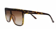  iPOP Jordan SD flat top polarised sunnies in shiny black with super dark lenses