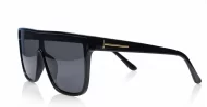  iPOP Jordan SD flat top polarised sunnies in shiny black with super dark lenses