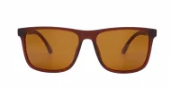  iPOP Leo men's flat top polarised sunnies in with metal temple detail
