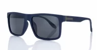 Mariner flat top polarised sunglasses textured temples metal detailing super dark lenses
