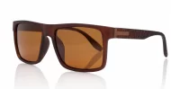 Mariner flat top polarised sunglasses textured temples metal detailing super dark lenses