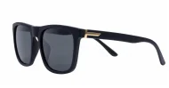 Vex wayfarer polarised sunglasses polycarbonate frames metal temple detailing