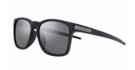 iPOP Nitro matte black square polarised sunnies with red mirror, blue mirror or dark grey lenses