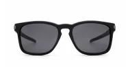 iPOP Nitro matte black square polarised sunnies with red mirror, blue mirror or dark grey lenses