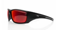 iPOP Blunt-RV wrap around polarised sunnies in grey with blue mirror 