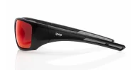 iPOP Blunt-RV wrap around polarised sunnies in grey with blue mirror 