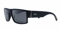 iPOP Maverick men's flat top polarised sunglasses with stripe temple detail