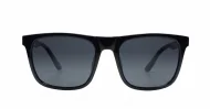 Vex wayfarer polarised sunglasses polycarbonate frames metal temple detailing
