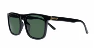 Vex wayfarer polarised sunglasses polycarbonate frames metal temple detailing