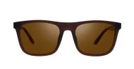 Vex wayfarer polarised sunglasses polycarbonate frames metal temple detailing