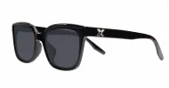 iPOP Skystep polarised cat eye sunnies in with silver temple detail