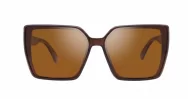 iPOP Duchess oversized square polarised sunnies in temple detail