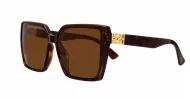 iPOP Duchess oversized square polarised sunnies in temple detail