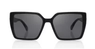 iPOP Duchess oversized square polarised sunnies in temple detail
