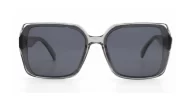 Willow oblong polarised sunglasses NZ in slim frame with temple detailing