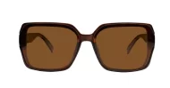 Willow oblong polarised sunglasses NZ in slim frame with temple detailing