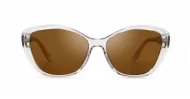 iPOP Maisie polarised soft cat eye sunglasses for women with gold inlay detail