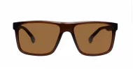 Ridge polarised sunglasses polycarbonate frames metal temple detailing