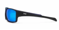 Blackwater Revo matte black sports wrap polarised sunglasses super dark mirror lenses