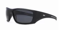  iPOP Blunt matte black wrap polarised sunnies with super dark non-mirror lenses