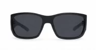  iPOP Blunt matte black wrap polarised sunnies with super dark non-mirror lenses