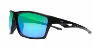 Vanguard matte black wrap polarised sunglasses revo mirror lenses fishing boating