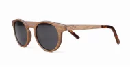 Snoopy walnut wood polarised sunglasses with superdark lenses NZ