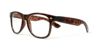 Classic vintage-shape tortoise shell blue blocker glasses with flexible hinges