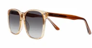 The Nina larger round UV400 sunglasses for women with wire-core temples