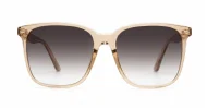 The Nina larger round UV400 sunglasses for women with wire-core temples