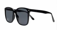 The Nina larger round UV400 sunglasses for women with wire-core temples