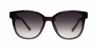 The Daylight elegant round UV400 sunglasses for women with silver temple detail and super dark lenses