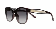 The Daylight elegant round UV400 sunglasses for women with silver temple detail and super dark lenses