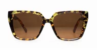Vintage tortoise shell UV400 sunglasses with classic brown lenses