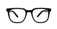 Chunky square anti blue light glasses with robust steel hinges