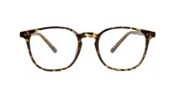 Classic round computer glasses with silver rivet detail and inner core wire temples