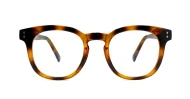 Round medium blue blocker glasses in black or tortoise with inner core wire temples