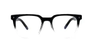 Chunky square anti blue light glasses with robust steel hinges