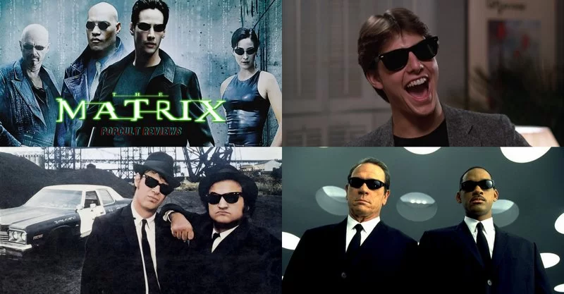sunglasses in movies -wayfarers and wraps