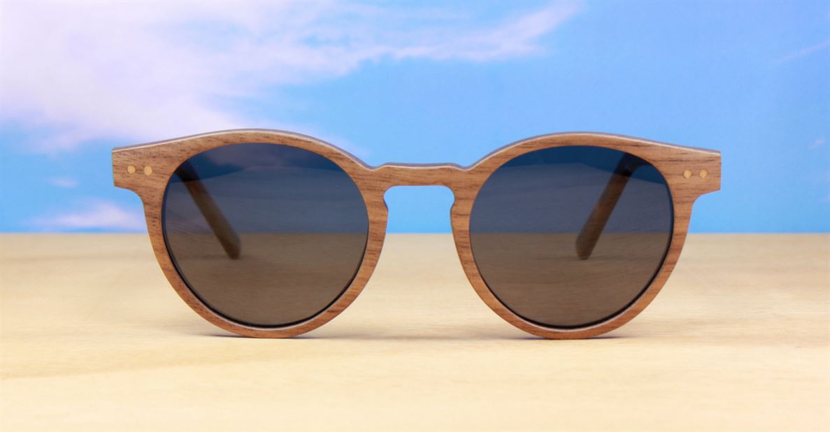 Snoopy- Walnut Wood mens sunglasses NZ