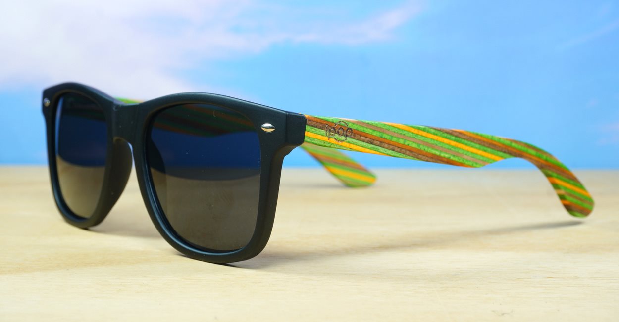 Skate Green Wood sunglasses NZ